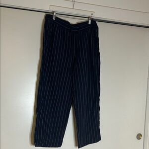 GAP women’s navy linen blend Pinstripe Pants XL